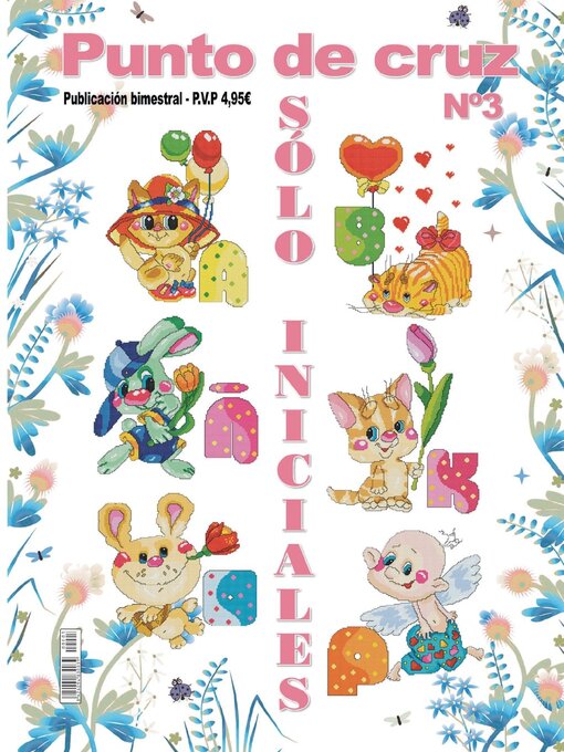 Cover image for Solo iniciales en Punto de Cruz